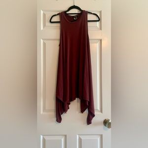 Forever 21 | high/low hem dress | Burgundy | Medium